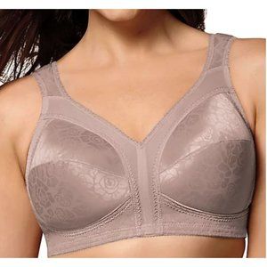 Playtex 18 Hour Original Comfort Strap Wirefree Bra Black Size 38DDD